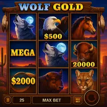 OnlySpins - Wolf Gold Slot - Jackpot Pokie Game